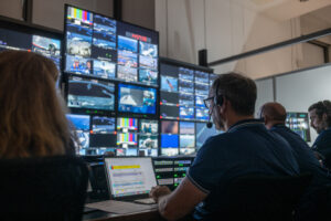 ©Riedel Communications, August 30, 2024. Louis Vuitton Cup, TV Broadcast room.